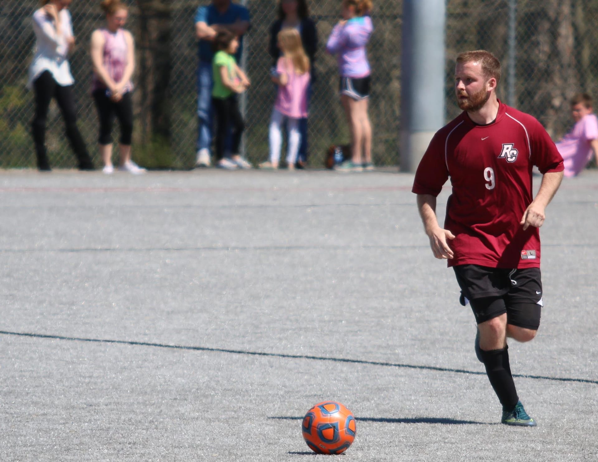 Ryan #9 on the ball